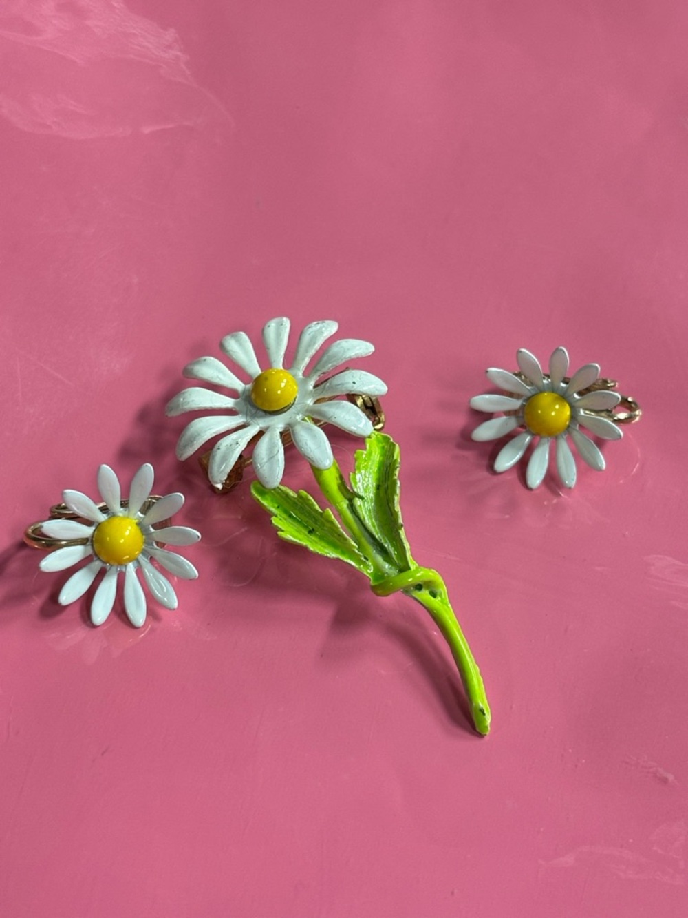 Vintage Daisy Jewelry Set